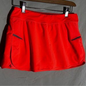 Vibrant Orange Athletic Skort